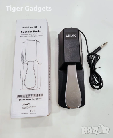 LEKATO DP-10 sustain педал за пиано универсален 6.35мм Yamaha Casio, снимка 7 - Друга електроника - 54137839