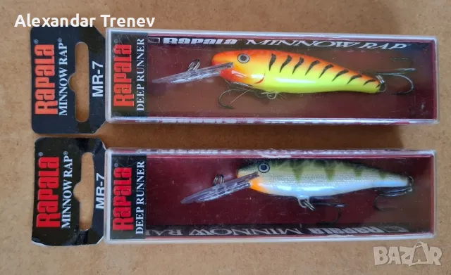 Воблери Rapala MR и Rapala TTM, снимка 3 - Екипировка - 48707775