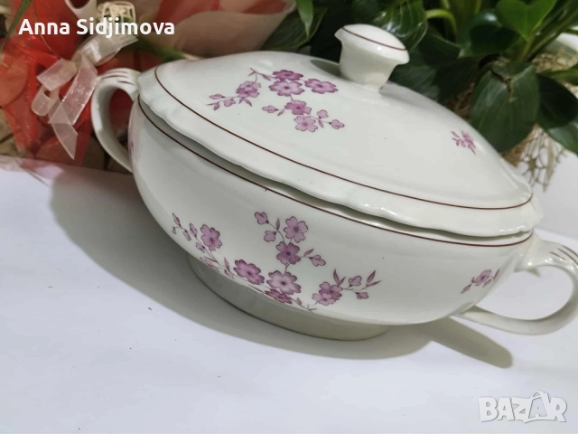 Български порцелан супник 