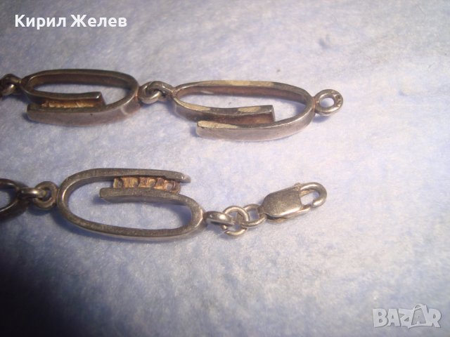 СРЕБЪРНА СКЪПОЦЕННА АРТ ГРИВНА СРЕБРО 925 с ИНКРУСТИРАНИ ФАСЕТИРАНИ РОЗОВИ КАМЪЧЕТА КРИСТАЛ 28733, снимка 10 - Гривни - 37268961