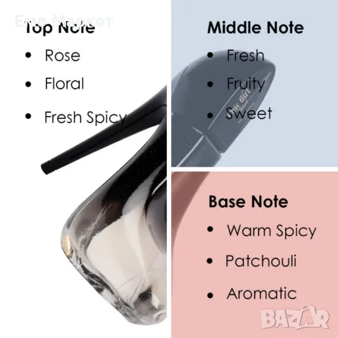 Дамски парфюм Chic Girl Black BN Parfums, 100мл, снимка 4 - Дамски парфюми - 49867396