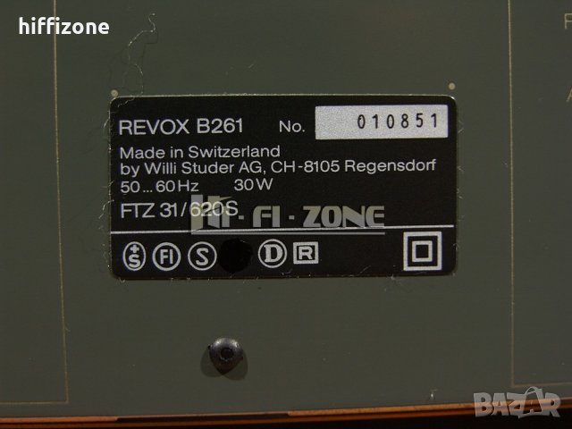 ТУНЕР  Revox b-261 , снимка 11 - Ресийвъри, усилватели, смесителни пултове - 34902207