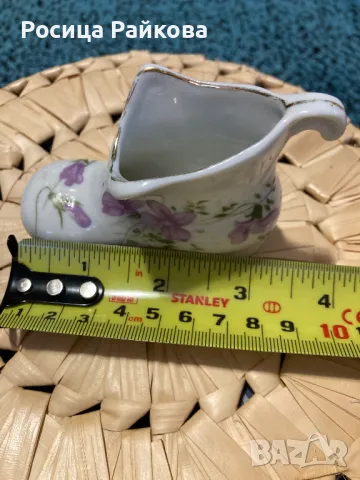 Декоративно порцеланово ботушче, снимка 7 - Антикварни и старинни предмети - 48482188