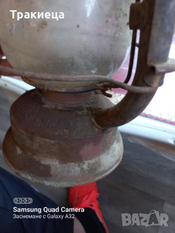 Стар немски газен фенер, снимка 2 - Антикварни и старинни предмети - 38431260