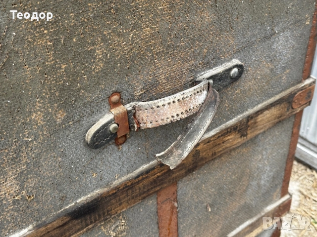 Огромен винтидж сандък august kleeman, снимка 7 - Антикварни и старинни предмети - 54058852