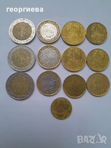 интересни евромонети франция 1999-2002, снимка 3 - Нумизматика и бонистика - 54066858