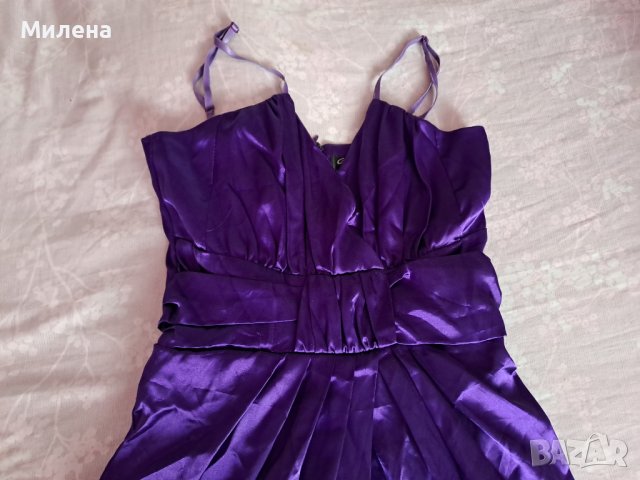 Къса лилава рокля Xs размер, снимка 3 - Рокли - 40735504