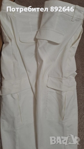 Бял панталон размер 40/М, снимка 4 - Панталони - 52072990