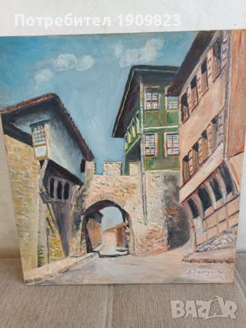 Голяма стара картина , снимка 3 - Картини - 51156915