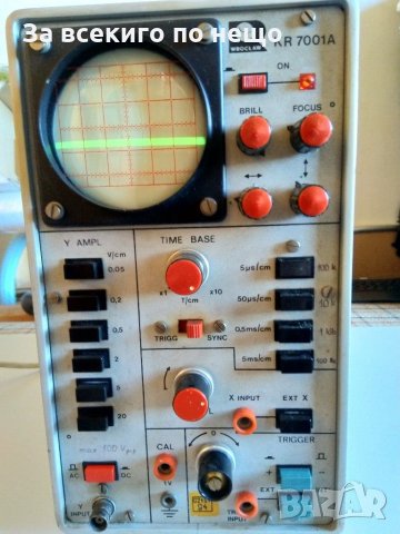 Радиотехника, Осцилоскоп КР 7001 А ( RADIOTECHNIKA  OSCILLOSCOPE KR 7001 A ), снимка 5 - Друга електроника - 29987835