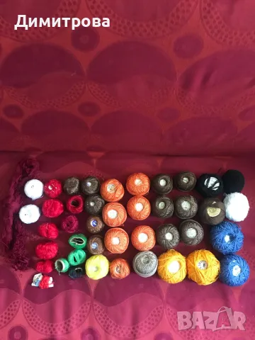 Конци /памучни/ за бродерия /бродиране, шиене/ #1