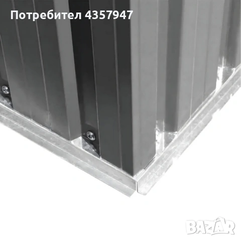 Метална градинска къща за инструменти – здрава, вентилирана и с възможност за заключване, снимка 13 - Други стоки за дома - 53156885
