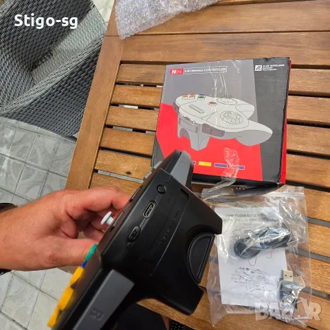 Безжичен N64 контролер за Switch игри, 2.4GHZ Безжичен N64 Дистанционно управление , снимка 4 - Аксесоари - 55977479