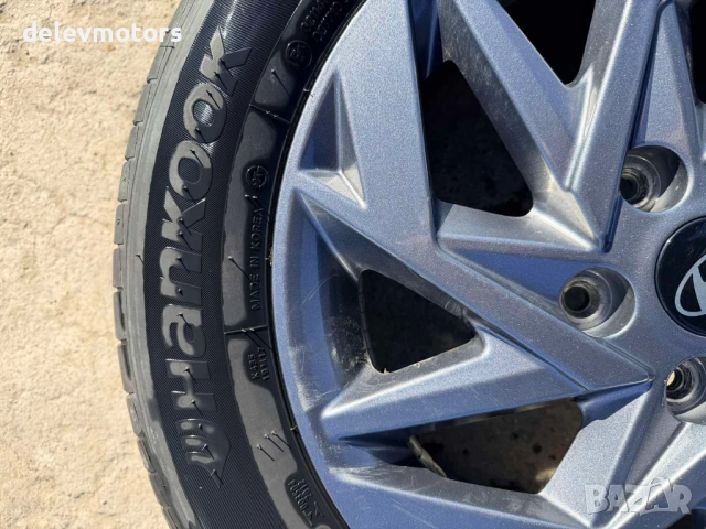 Джанти алуминиеви 5x114.3 16 цола 6.5J, ET46 с гуми 205/55/16 от Hyundai Elantra 7, 1.6 MPI двигател, снимка 8 - Гуми и джанти - 54114300