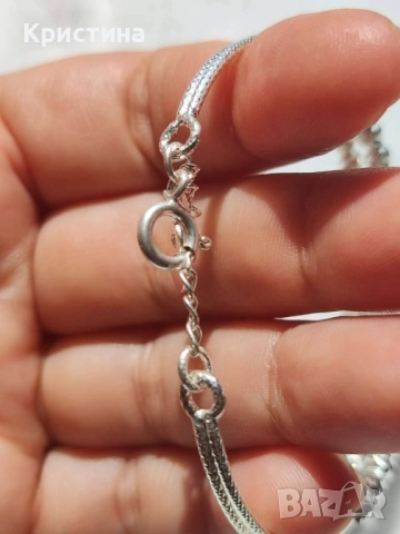 Нова сребърна гривна Виетнам, снимка 7 - Гривни - 51962385