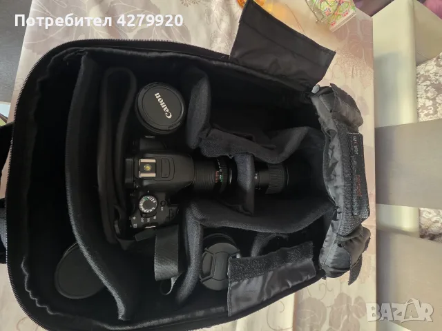 Canon 650D с раница и обективи