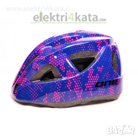 Детска каска за велосипед ONE Bikeparts (RACER) ЛИЛАВА, снимка 1 - Спортна екипировка - 44422058