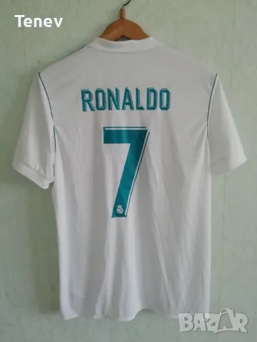 Real Madrid Cristiano Ronaldo Adidas 2017/2018 оригинална тениска фланелка Реал Мадрид Роналдо L
