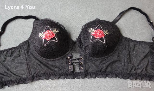 Intimissimi Lingerie 80C луксозен черен дантелен сутиен, снимка 9 - Бельо - 42831935