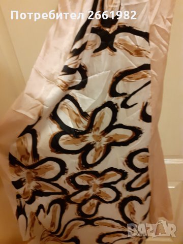 Разкошна сатенена дълга официална рокля, снимка 3 - Рокли - 31565072