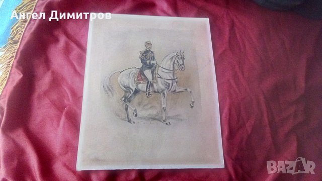 Стара литография Colonel Margot, снимка 1 - Антикварни и старинни предмети - 35019385