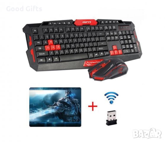 Геймърска безжична клавиатура и безжична мишка, снимка 4 - Клавиатури и мишки - 39301144