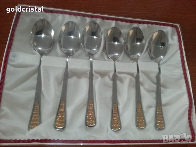 Български лъжички позлатени Перла , снимка 5 - Антикварни и старинни предмети - 42225067