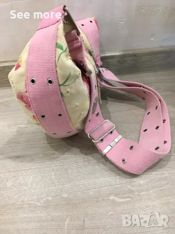 Vintage Dior Inspired Floral Denim чанта, снимка 4 - Чанти - 55955450