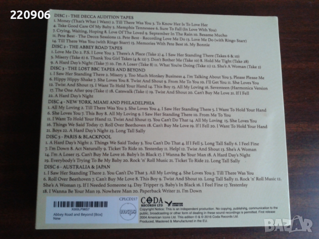 6 CD set THE BEATLES - Abbey Road & Beyond - Greatest Hits And Lost Sessions 1962-1966, снимка 7 - CD дискове - 44665540
