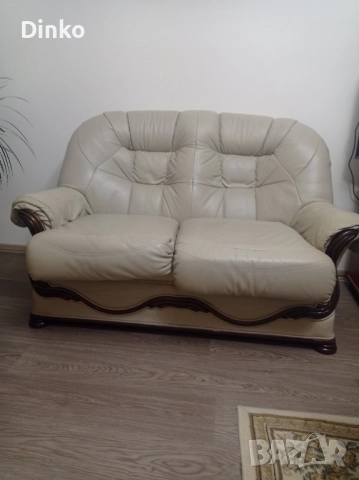 Дивани 3+2ка естествена кожа , снимка 2 - Дивани и мека мебел - 51713533