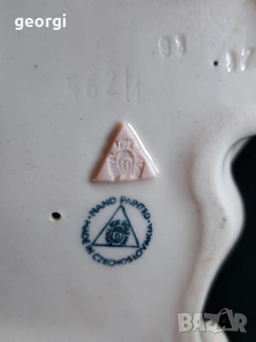 порцеланова статуетка Royal Dux Czechoslovakia елен , снимка 15 - Статуетки - 54175198