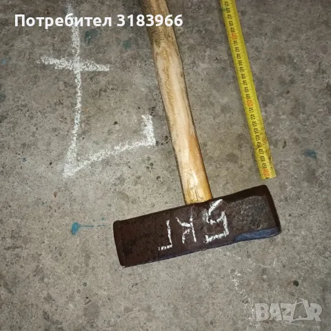 голям стар каменарски чук 5 килограма , снимка 6 - Железария - 56133835