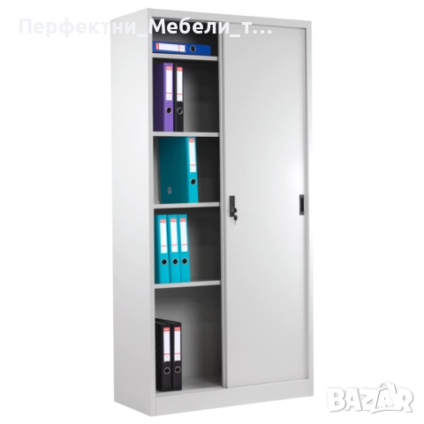 Метален архивен шкаф с плъзгащи се врати за тесен коридор,архивен офис шкаф за тесни пространства, снимка 2 - Шкафове и рафтове - 52563306