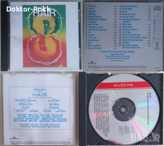 CD саундтраци - Hair - Original Broadway Cast (1988) + Hannibal, 2001, снимка 3 - CD дискове - 39944117