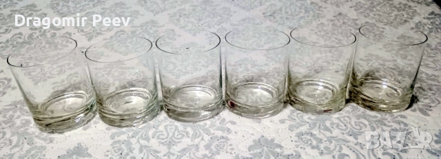 Комплект 6 бр. КРИСТАЛНИ чаши за уиски – Фин кристал с кристален звън