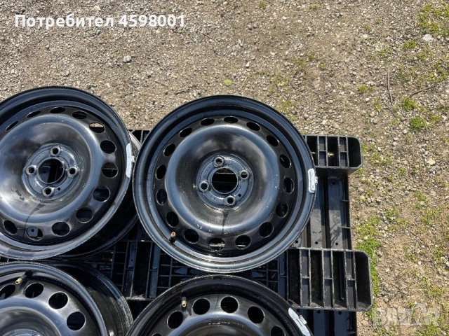 4бр.Оригинални подсилени джанти 15цола 4x100 + ДАТЧИЦИ за Renault Kangoo,Dacia Dokker,Mercedes Citan, снимка 6 - Гуми и джанти - 54014719