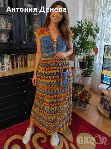 Лятна рокля изработена на една кука 