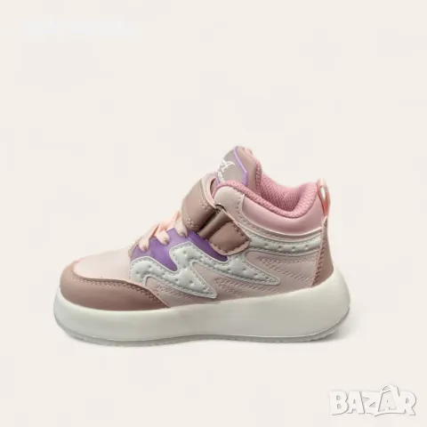 Високи детски кецове с лепенка за момиче модел: W582003 pink, снимка 2 - Детски маратонки - 47329807