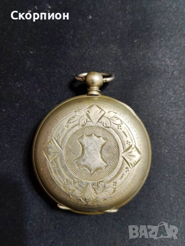 Швейцарски джобен часовник 1900г. с посребрени капаци - с ключе - ПЕРФЕКТЕН - ПРОМОЦИЯ, снимка 8 - Джобни - 50421505