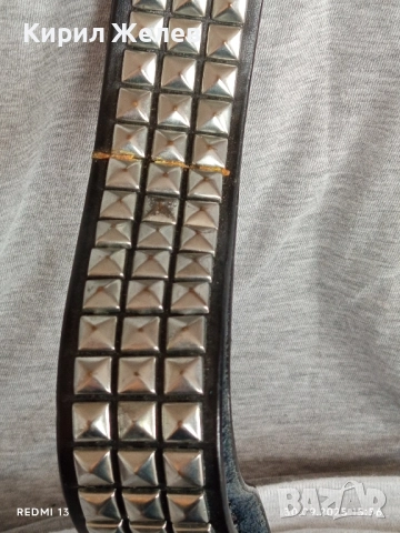 Дамски кожен колан с капси тип рокерски много красив 46942, снимка 5 - Колани - 51892835