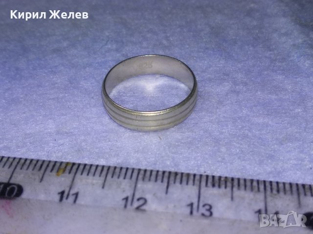 СТИЛЕН СРЕБЪРЕН ВИНТИДЖ АРТ ПРЪСТЕН СРЕБРО 925 АНГЛИЯ Тип ХАЛКА 40120, снимка 9 - Пръстени - 42761276
