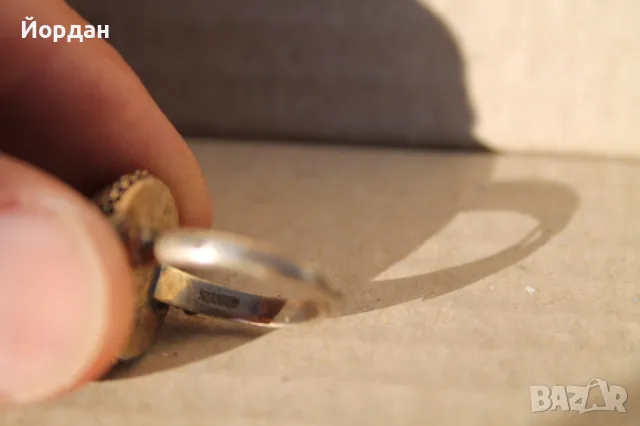 Стар сребърен пръстен, снимка 6 - Пръстени - 47511501