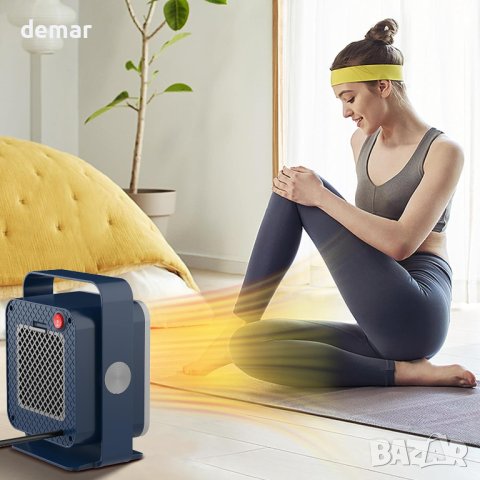 Персонален нагревател със защита от прегряване, 2 скорости, (син), снимка 4 - Други - 42692937