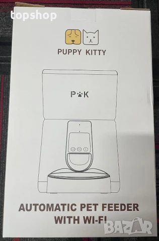 PUPPY KITTY Автоматична хранилка за котки с приложение, 2.4G WiFi 4L котешка и кучешка хранилка..., снимка 10 - За котки - 50693825