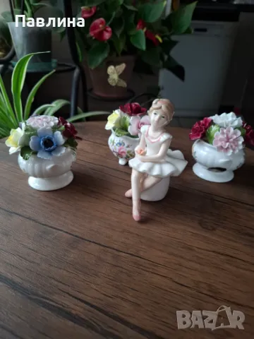 Различни модели порцеланови декорации с цветя, снимка 2 - Изкуствени цветя - 49864714