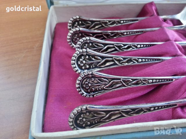 Руски посребрени лъжички, снимка 5 - Антикварни и старинни предмети - 38504616