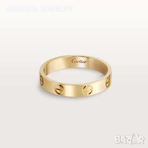 CARTIER Gold Love Band Унисекс (Мъжки / Дамски) Пръстен, снимка 9 - Пръстени - 52916831