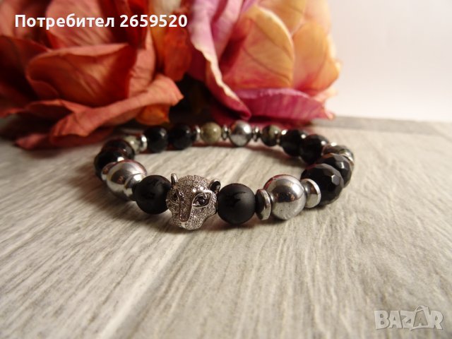 Дамска гривна от естествени камъни, снимка 2 - Гривни - 39567502