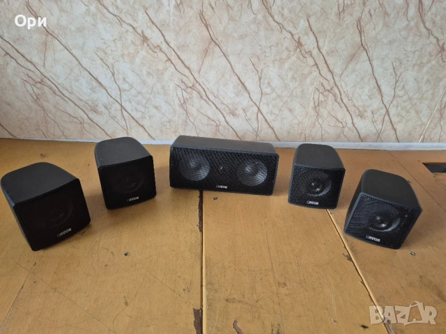 Активен субуфер Canton AS10 + 4бр.съраунд колонки + 1бр. център, снимка 7 - Тонколони - 50839210