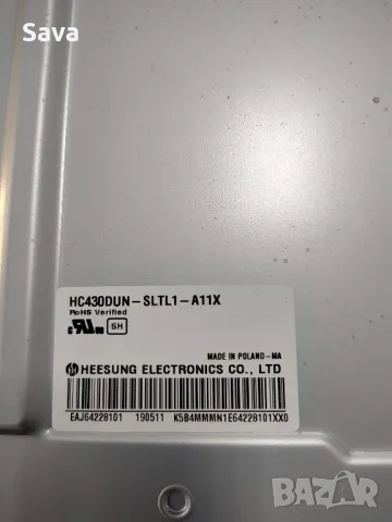 LG43LK5900:EAX67703503(1.1):EAX67264001(1.5):HC430DUN SLTL1-A11X, снимка 4 - Части и Платки - 47769898